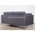 Salon Minimalist na zamani Fabric Park Double Sofa